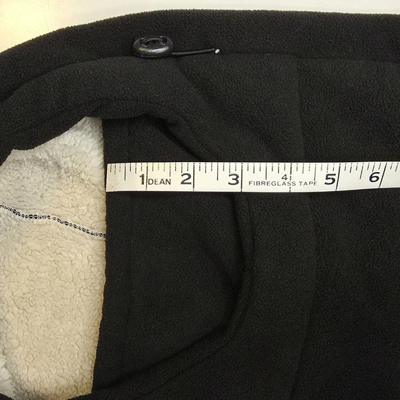 Black Fleece Ski Face Mask with Lining Size XS Unisiex - Picture 7 of 10